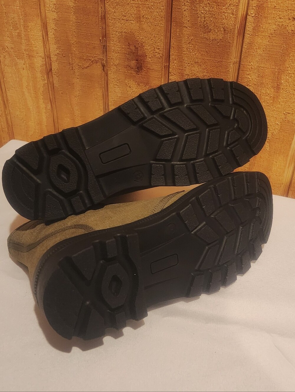 Camp Ways Olive Green Men's Hiking Outdoor Water Resistant Boots Size 12 - Picture 9 of 9